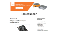 Desktop Screenshot of fanlesstech.com